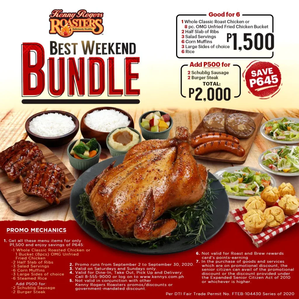 KENNY ROGERS ROASTERS MENU TRUFFLE GROUP MEAL PRICES-philippinesmenu.