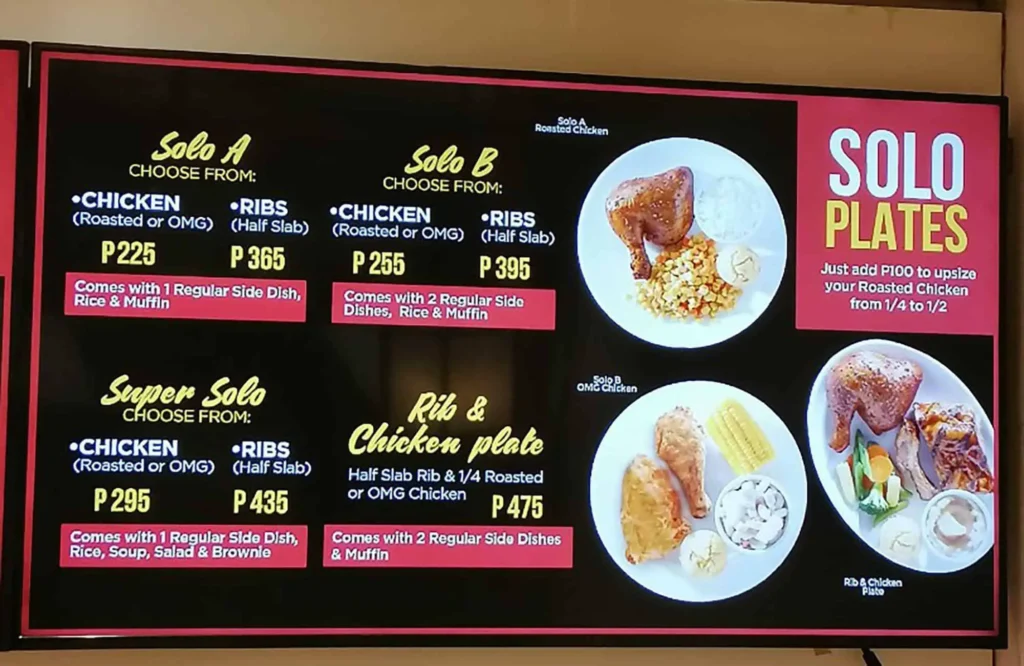 KENNY ROGERS SOLO PLATES MENU PRICES-philippinesmenu.