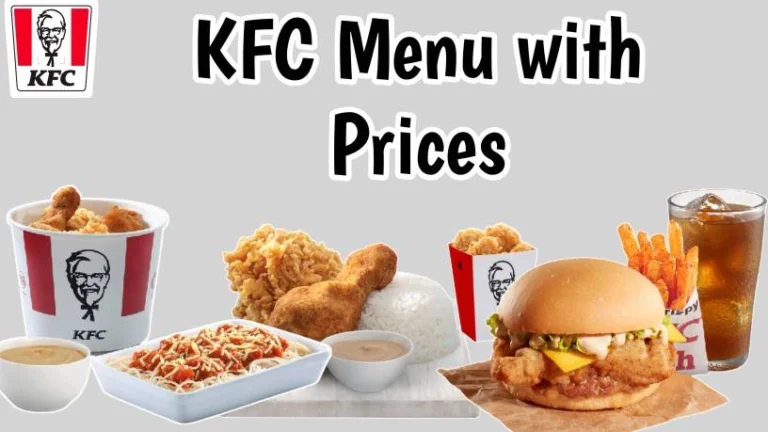 KFC Menu With Updated Prices Philippines 2024