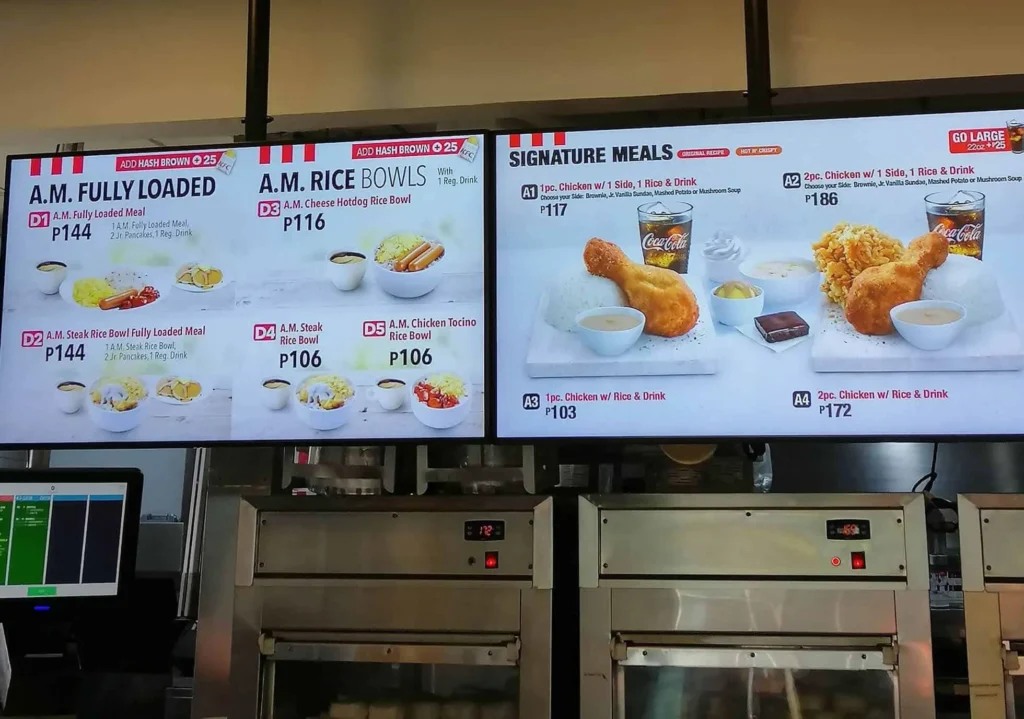 KFC SIGNATURE MEALS PRICES-Philippinesmenu