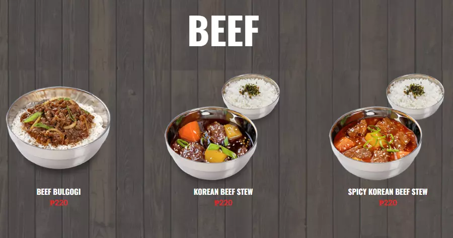 BONCHON BEEF MEALS MENU PRICES