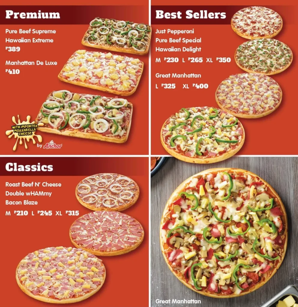 LOTS’A PIZZA PREMIUM PRICES LOTS’A PIZZA CLASSICS PRICES