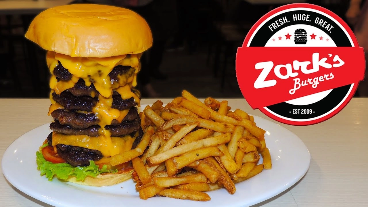 Zarks burger deals menu