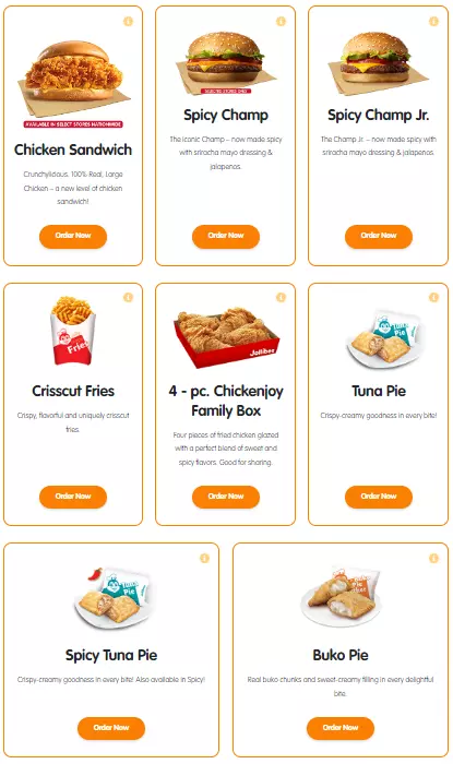 JOLLIBEE NEW PRODUCTS MENU WITH PRICES
