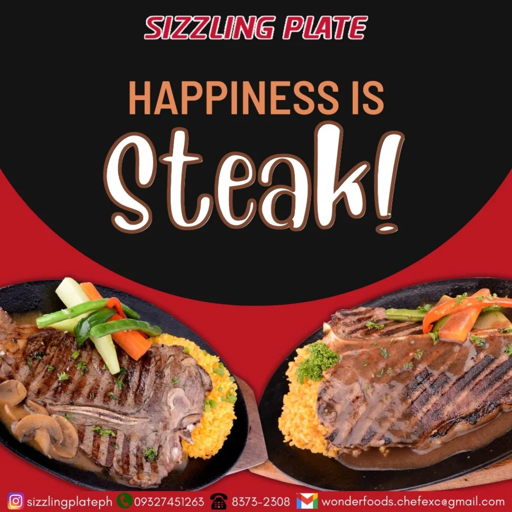 SIZZLING PLATE SIZZLING BEEF MENU WITH PRICES

