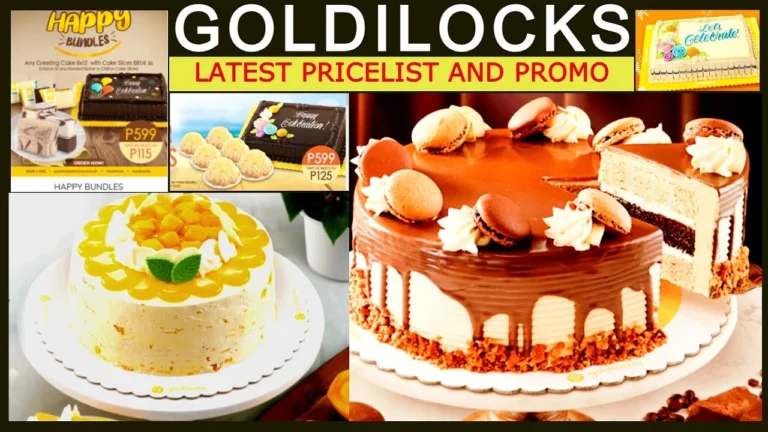Goldilocks Menu With Updated Prices Philippines 2024