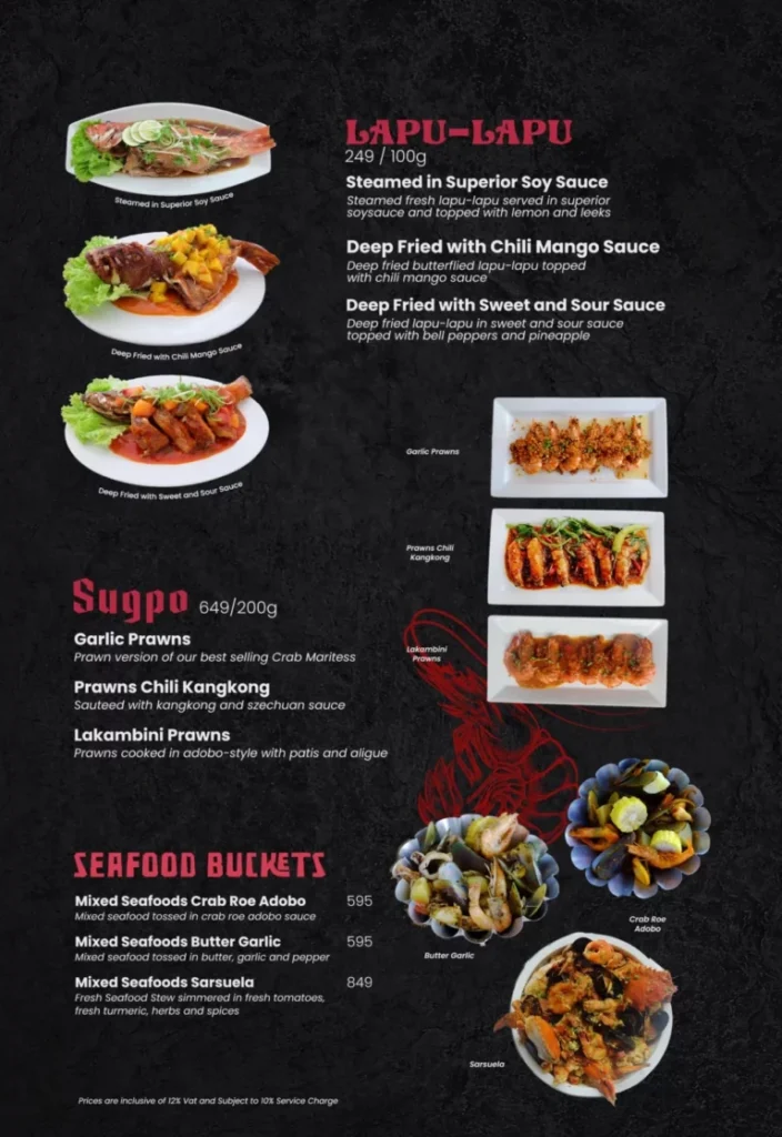 RED CRAB SUGPO PRICES