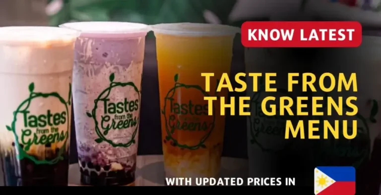 Taste From The Greens Menu With Updated Prices Philippines 2024