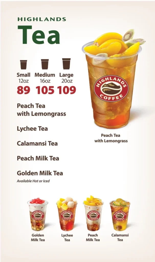 HIGHLANDS COFFEE ESPRESSO BASED PRICES
HIGHLANDS COFFEE FREEZE WITHOUT COFFEE PRICES