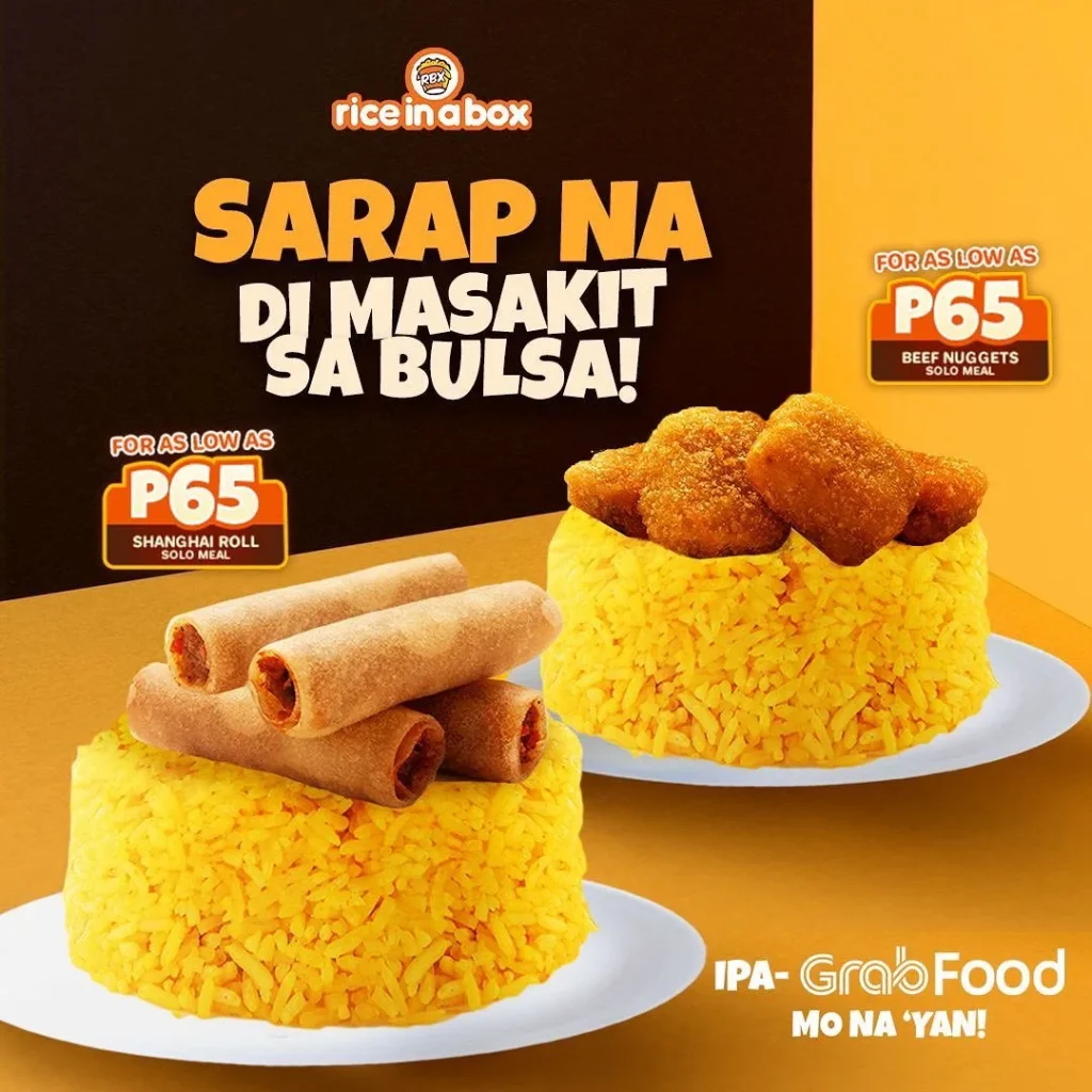 RICE IN A BOX COMBO MEAL MENU PRICES RICE IN A BOX CHOWFAN & ULAM FAMILY BOX PRICES