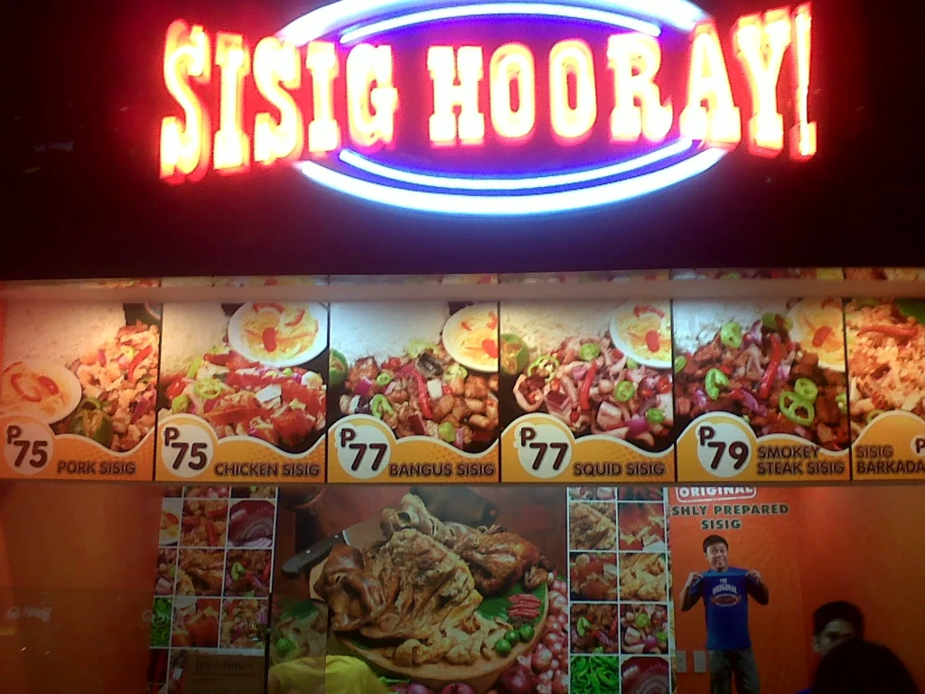 Sisig Hooray Menu With Updated Prices Philippines
