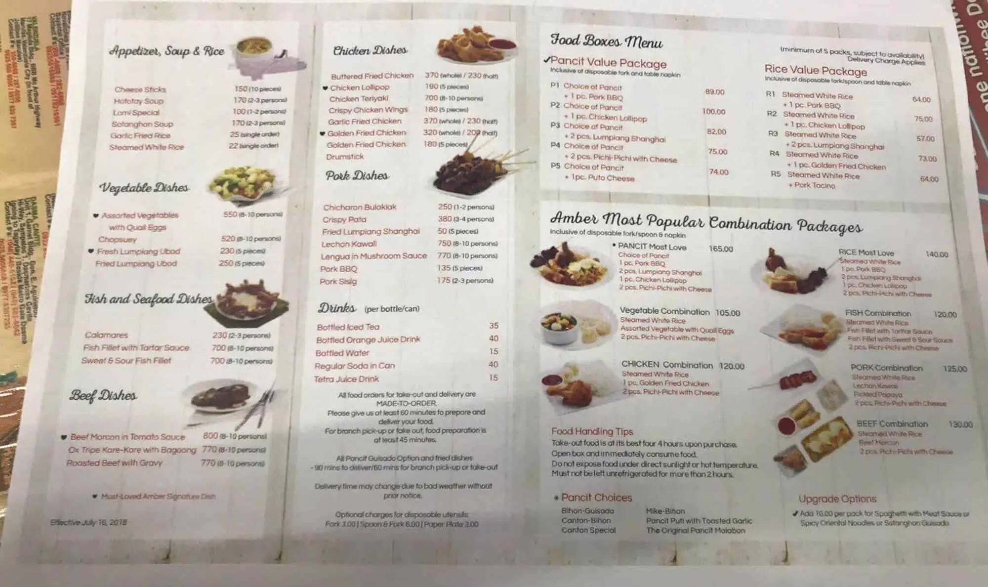 AMBER’S MENU PHILIPPINES (UPDATED 2025)